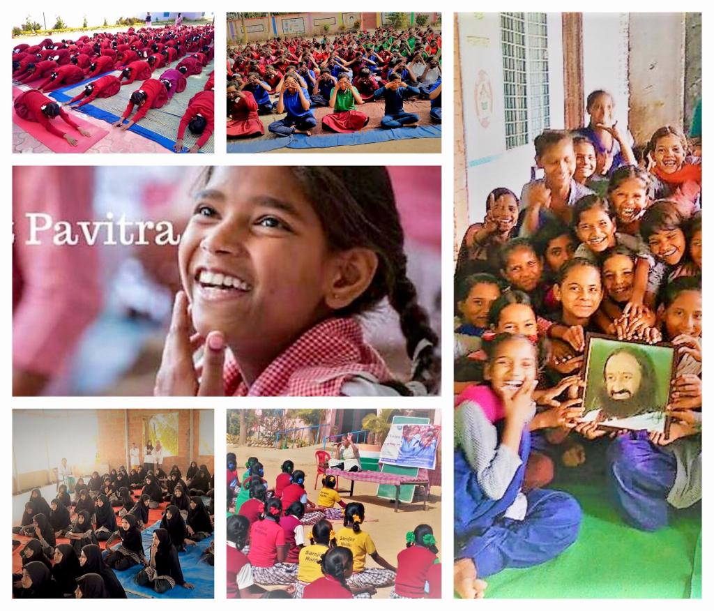 Pavitra programme collage showing menstruation awareness activities